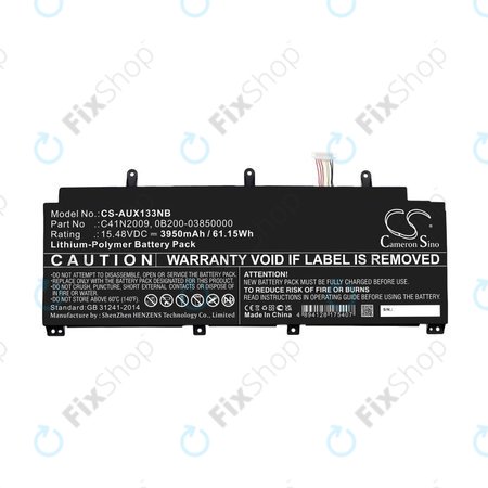 Akku batterie für Asus ROG Flow X13 GV301QE-K6008, 3950mAh, Li-Pol, 15.48V, C41N2009, HQ