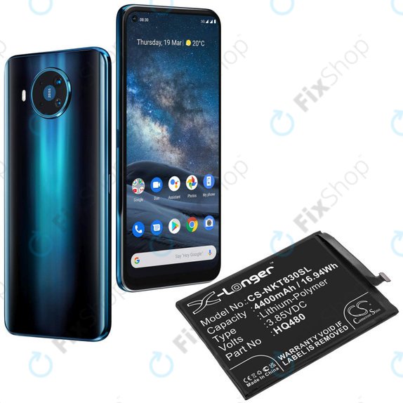 Batterie für Nokia 8.3 2020 5G, 4400mAh, Li-Pol, 3.85V, HQ480, HQ