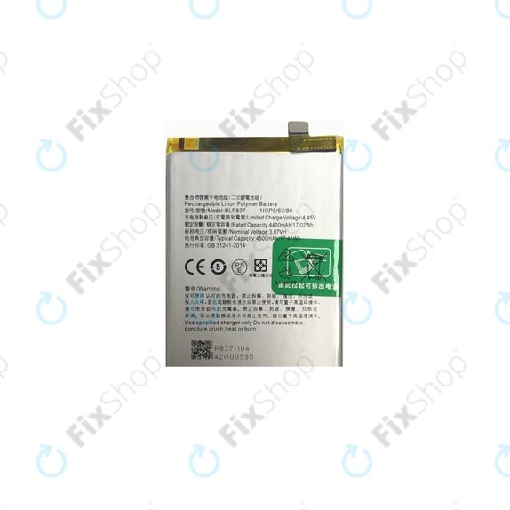 Oppo Reno 8 Pro CPH2357 - Akku Batterie BLP837 4500mAh