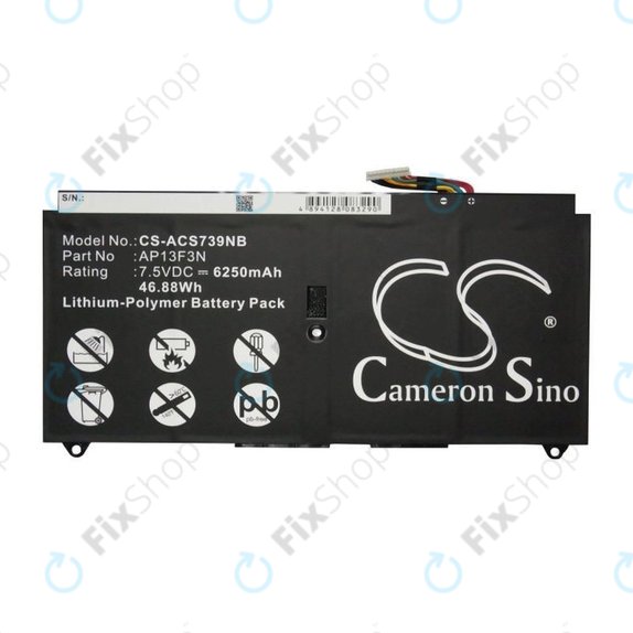 Akku batterie für Acer Aspire S7, 6250mAh, Li-Pol, 7.5V, AP13F3N, HQ