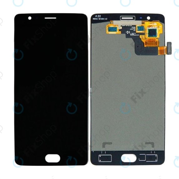 OnePlus 3, 3T - LCD Display + Touchscreen Front Glas (Black) TFT