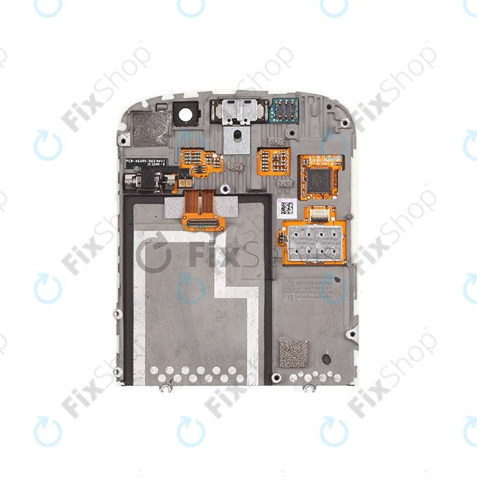 Blackberry Q10 - LCD Display + Touchscreen Front Glas + Rahmen (White) TFT