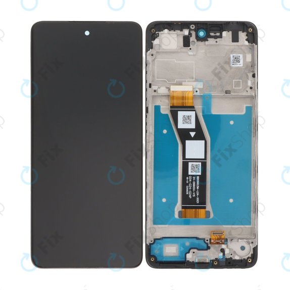 Motorola Moto G04 - LCD Display + Touchscreen Front Glas + Rahmen (Black) TFT