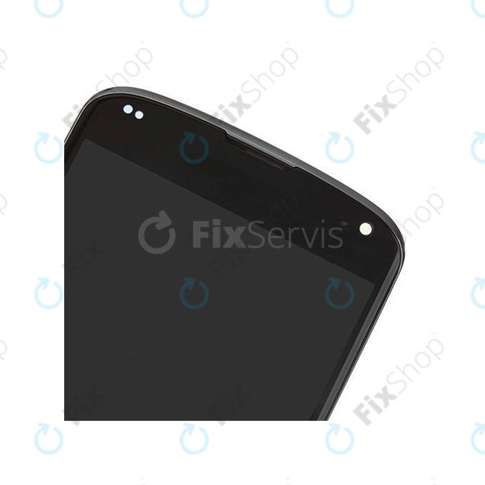 LG Nexus 4 E960 - LCD Display + Touchscreen Front Glas + Rahmen (Black) TFT