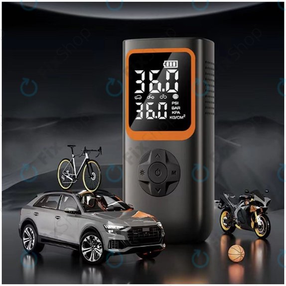 Tragbarer Elektrischer Luftkompressor mit Zubehör (11.1V, 2000mAh)