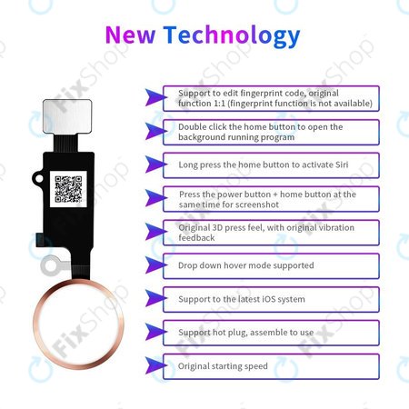 Apple iPhone 7, 7 Plus, 8, 8 Plus, SE (2020), SE (2022) - Home Taste JCID 7 Gen (Rose Gold)