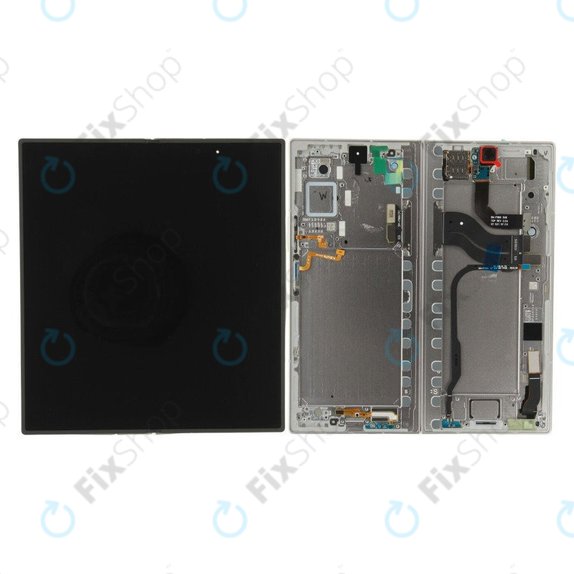 Samsung Galaxy Z Fold 7 F966B - LCD Display + Touchscreen Front Glas + Rahmen (Silver Shadow) - GH82-37548A Genuine Service Pack