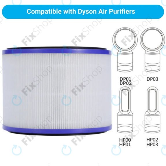 Dyson Pure Hot + Cool-series, Pure Cool Desk-series - HEPA-Filter (Aktivkohle) (Purple)