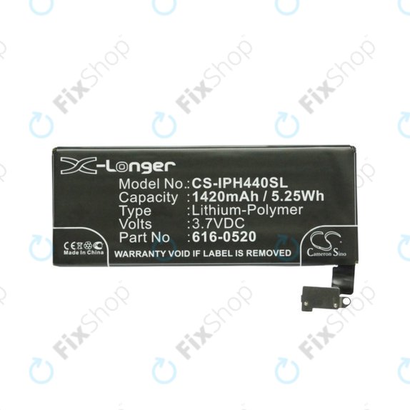 Apple iPhone 4 - Akku Batterie 616-0520 1420mAh HQ