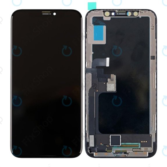 Display Hard OLED für iPhone XS, Touchscreen-Glas mit Rahmen, FixPremium