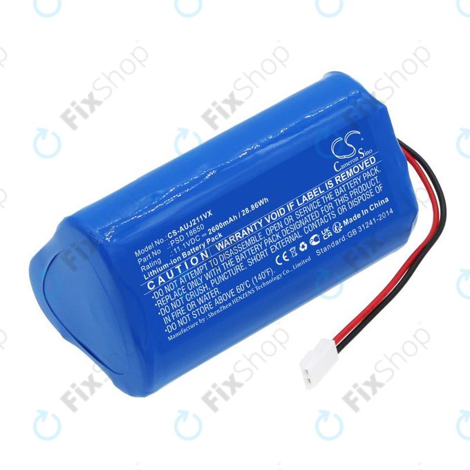 Akku batterie für Aquajack 211, 2600mAh, Li-Ion, 11.1V, PSD 18650, HQ