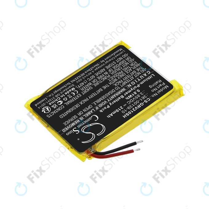Akku batterie für Garmin Venu 2, 210mAh, Li-Pol, 3.85V, 361-00139-10, HQ