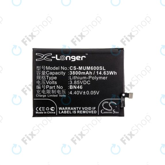 Xiaomi Redmi Note 8T, Redmi 7, Redmi 8A - Akku Batterie BN46 3800mAh HQ