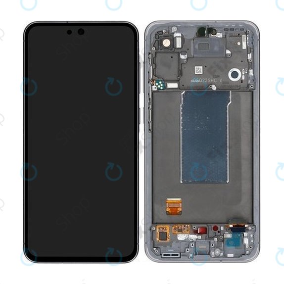 Samsung Galaxy A56 A566E - LCD Display + Touchscreen Front Glas + Rahmen (Awesome Graphite) OLED
