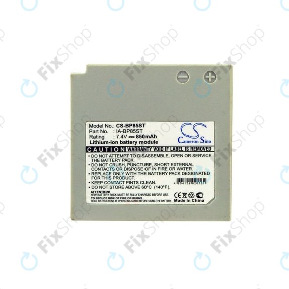 Akku batterie für Samsung VP-MX10, 20, 850mAh, Li-Ion, 7.4V, IA-BP85ST, HQ