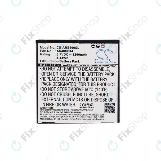Akku batterie für Aligator S4000 Duo, 1200mAh, Li-Ion, 3.7V, AS4000BAL, HQ