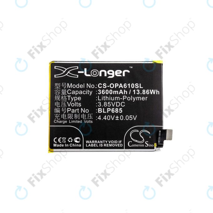 OnePlus 6T A6010 A6013, 7 GM1901 GM1903 - Akku Batterie BLP685 3600mAh HQ
