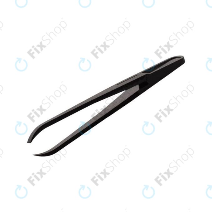 Antistatik-Pinzette aus Kunststoff mit dünner gebogener Spitze