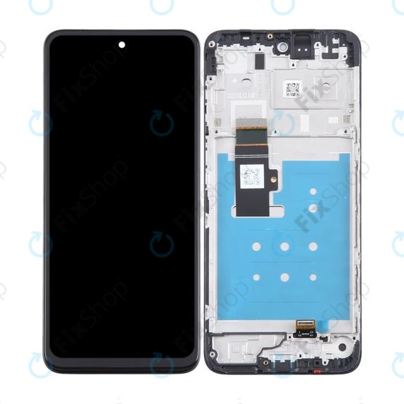Motorola Moto G23 XT2333 - LCD Display + Touchscreen Front Glas + Rahmen (Matte Charcoal) TFT