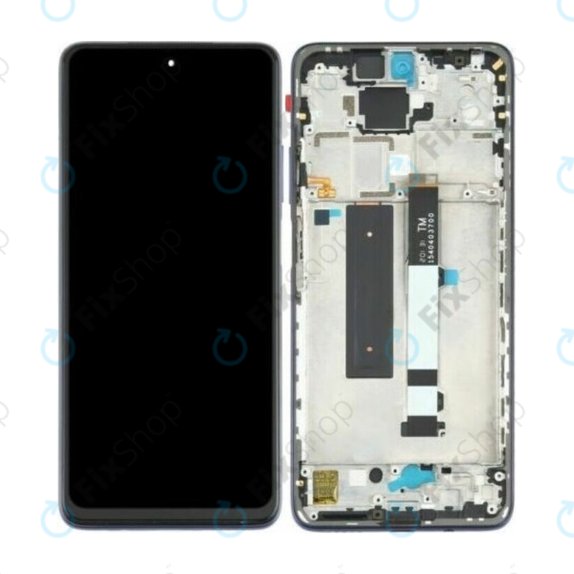 Xiaomi Redmi Note 9 Pro 5G M2007J17C - LCD Display + Touchscreen Front Glas + Rahmen (Black) TFT
