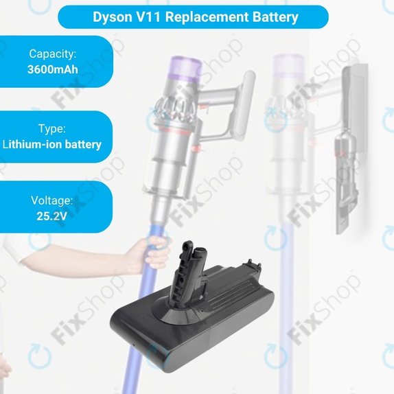 Dyson V11 - Akku Batterie 299820, SV14, 970145-02 Li-Ion 25.2V 4000mAh