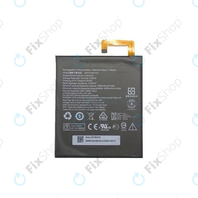 Lenovo Tab 2 A8-50, S8-50 - Akku Batterie L13D1P32 4290mAh