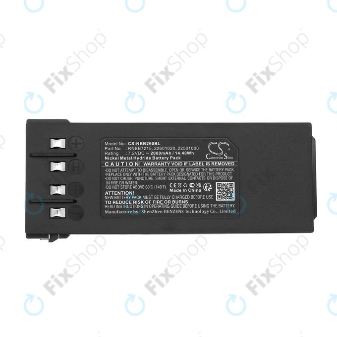 Akku batterie für Hiab 077 Hiduo, 088CL, 095, 2000mAh, Ni-MH, 7.2V, RNBB7215, 2.250.1000, HQ