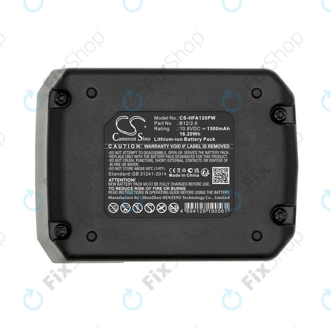 Akku batterie für Hilti PR 2-HS A12, 1500mAh, Li-Ion, 10.8V, B12/2.6, B12/4.0, 2077977, HQ