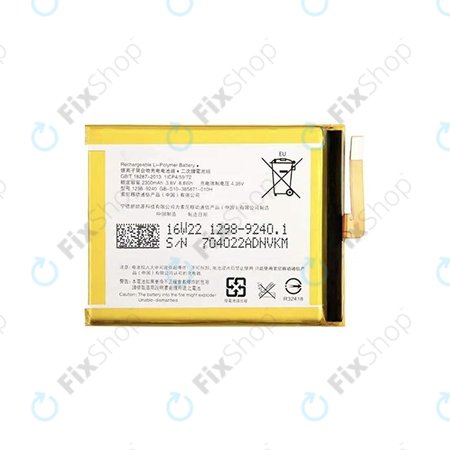 Sony Xperia XA F3111, E5 F3311 - Akku Batterie LIS1618ERPC 2300mAh