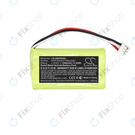 Batterie für Nvidia P2920, Nvidia Shield Game Controller, 1800mAh, Ni-MH, 2.4V, HFR-50AAJY1900x2(B), HQ