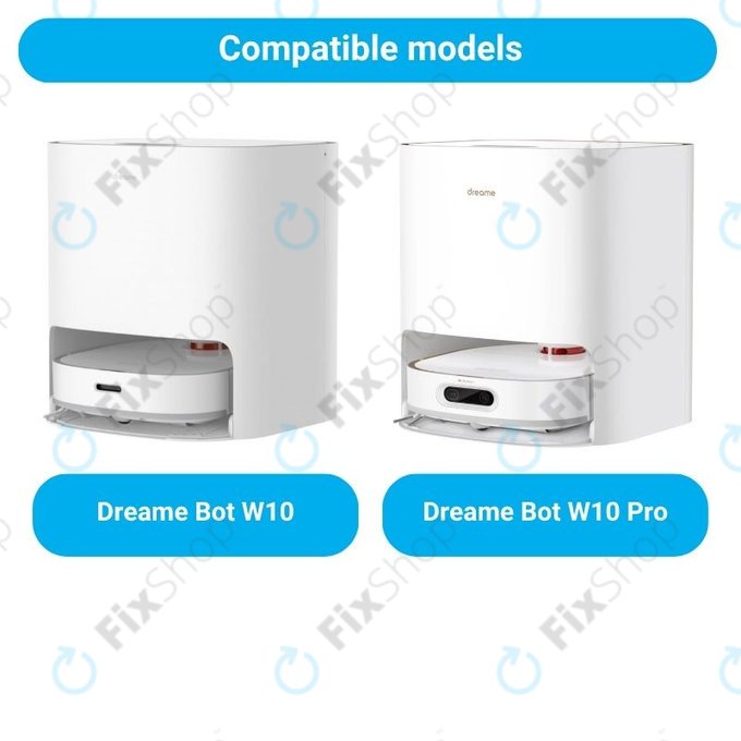 Ersatzteilset für Xiaomi Dreame Bot W10, W10 Pro (2x Hauptbürsten, 4x Filter, 4x Seitenbürsten, 4x Wischpads)