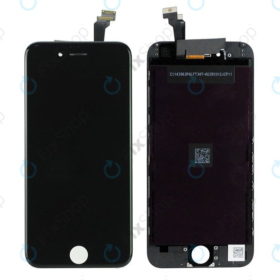 Display für iPhone 6, Black, Touchscreen-Glas mit Rahmen, Refurbished