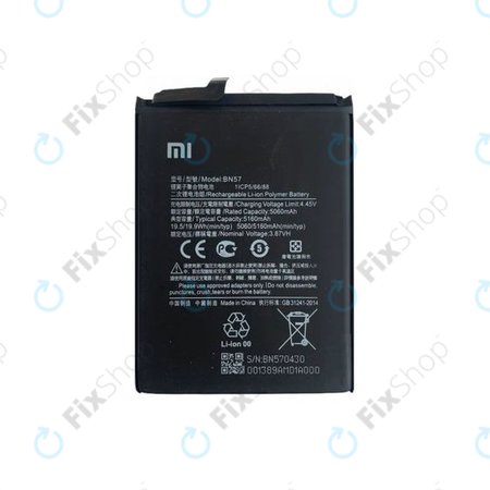Xiaomi Poco X3 NFC, X3 Pro - Akku Batterie BN57 5160mAh - 460200003J1G Genuine Service Pack