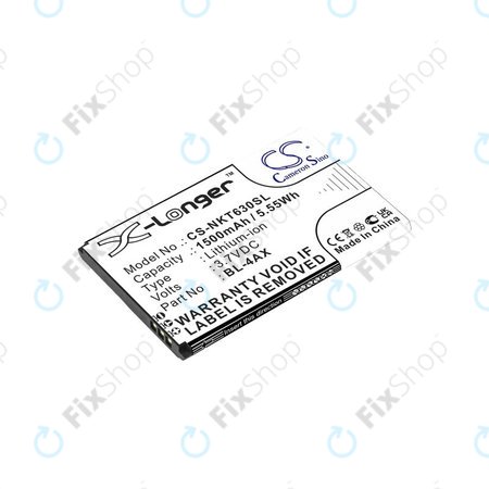 Akku batterie für Nokia 6300 4G, Nokia 8000 4G, 1500mAh, Li-Ion, 3.7V, BL-4AX, HQ