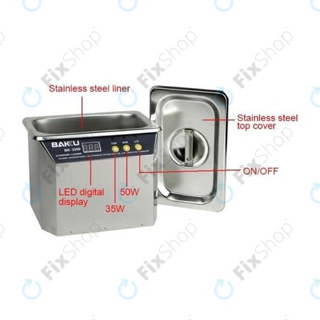 Baku BK-3550 - Edelstahl-Ultraschallreiniger - 0.5L