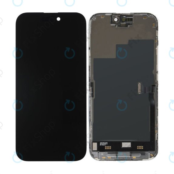 Apple iPhone 15 Pro - LCD Display + Touchscreen Front Glas + Rahmen Refurbished