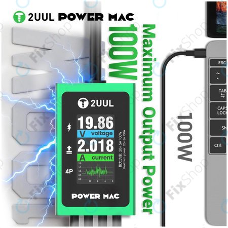 Diagnose-Netzkabel mit Digitalanzeige für Laptops, 2UUL PW08