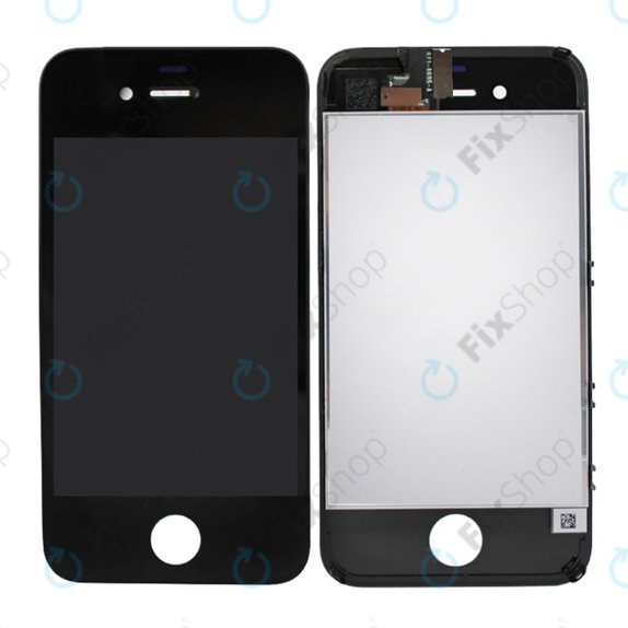 Apple iPhone 4S - LCD Display + Touchscreen Front Glas + Rahmen (Black) TFT