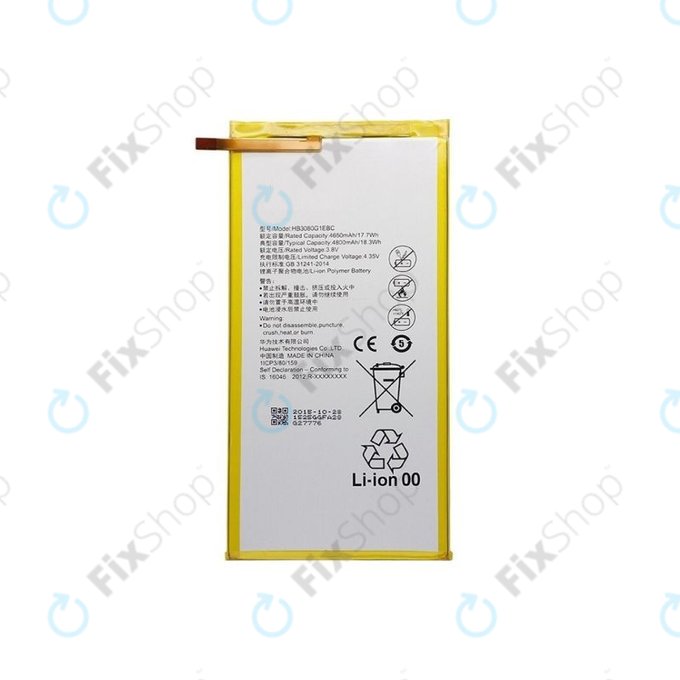 Huawei EE Eagle, MediaPad T1 8.0, T1 10 - Akku Batterie HB3080G1EBC 4800mAh