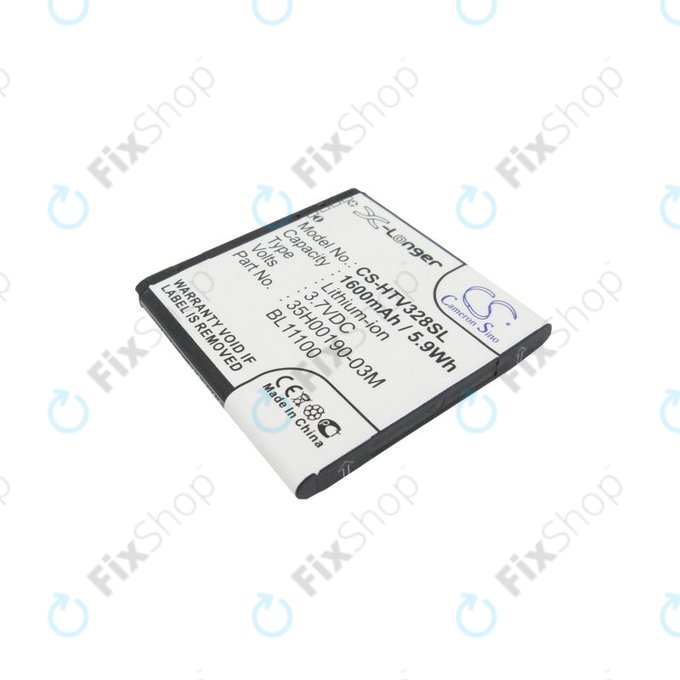 Akku batterie für HTC Desire X, Desire V, 1600mAh, Li-Ion, 3.7V, 35H00190-03M, HQ