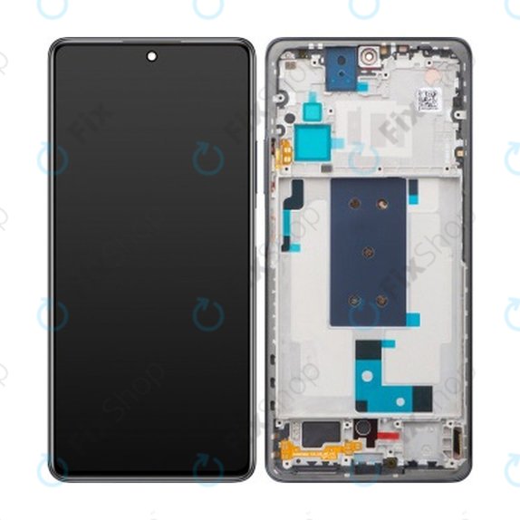 Xiaomi 11T, 11T Pro - LCD Display + Touchscreen Front Glas + Rahmen (Moonlight White) TFT