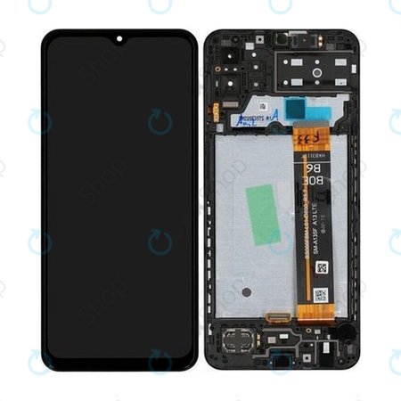 Samsung Galaxy M13 M135F - LCD Display + Touchscreen Front Glas + Rahmen - GH82-29132A, GH82-29133A Genuine Service Pack