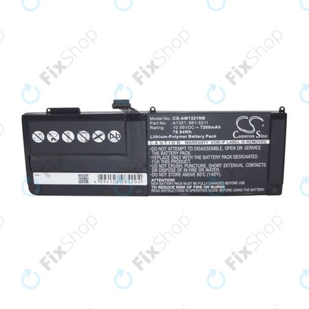 Apple MacBook Pro 15" A1286 (Mid 2009 - Mid 2010) - Akku Batterie A1321 7200mAh HQ