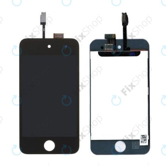 Apple iPod Touch (4th Gen) - LCD Display + Touchscreen Front Glas + Rahmen (Black) TFT