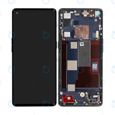 Oppo Find X2 Neo - LCD Display + Touch Screen + Frame (Moonlight Black) - 4904017 Genuine Service Pack