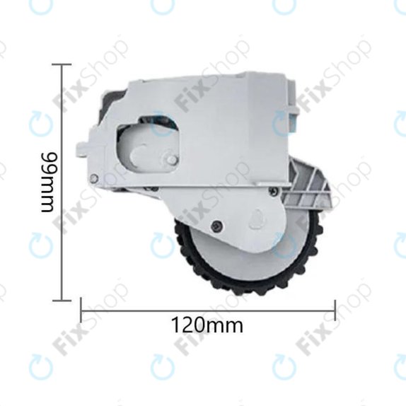 Xiaomi Dreame F9, Mi Robot Vacuum Mop (Mijia 1C), 2 Pro+ (Mijia 1T) - Rad mit Motor (Rechts) (Weiß)