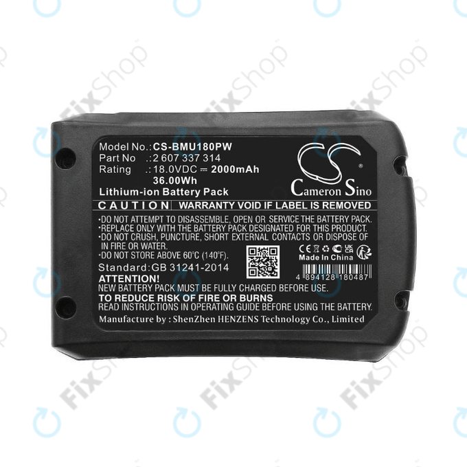 Bosch 18V - Akku Batterie 2 607 337 314 Li-Ion 18.0V 2000mAh HQ