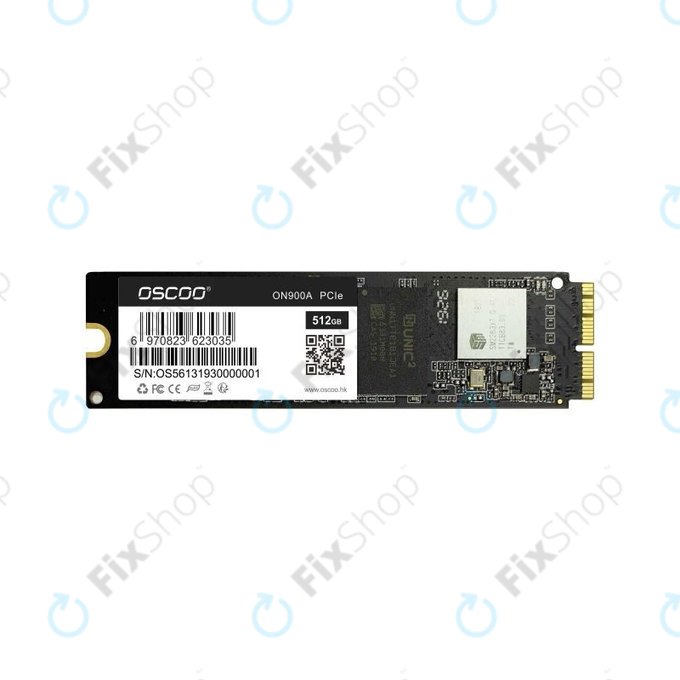 Oscoo ON900A PCIe - SSD 512GB - MacBook Air, Pro (Late 2013 - 2017)