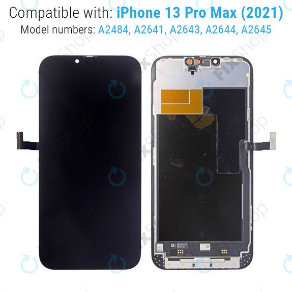 Display für iPhone 13 Pro Max, Touchscreen-Glas mit Rahmen, Refurbished