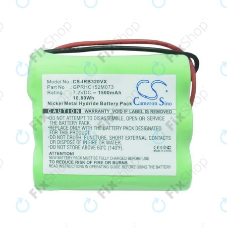 iRobot Braava 320, 321 - Akku Batterie GPRHC152M073, 4408927 Ni-MH 7.2V 1500mAh HQ